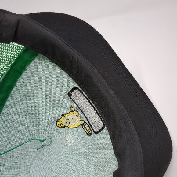 '90 The Beavers Slideback Trucker Hat Green OS Adjustable Cali-Fame Vintage - Picture 8 of 9